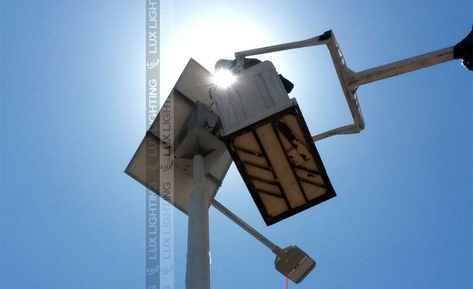  10w solar led street light perject in Morocco